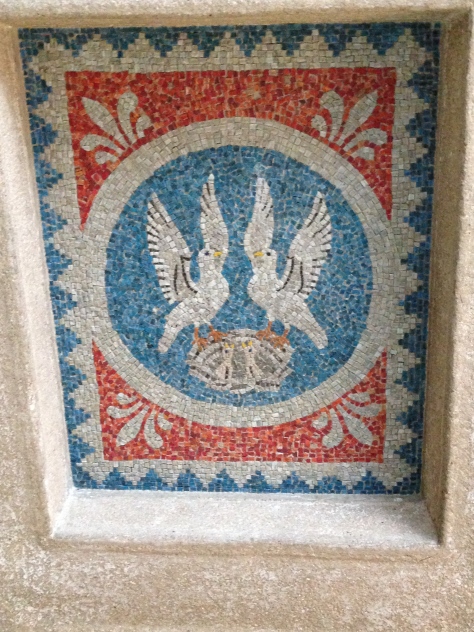 Mosaic ceiling at Glencairn Museum 